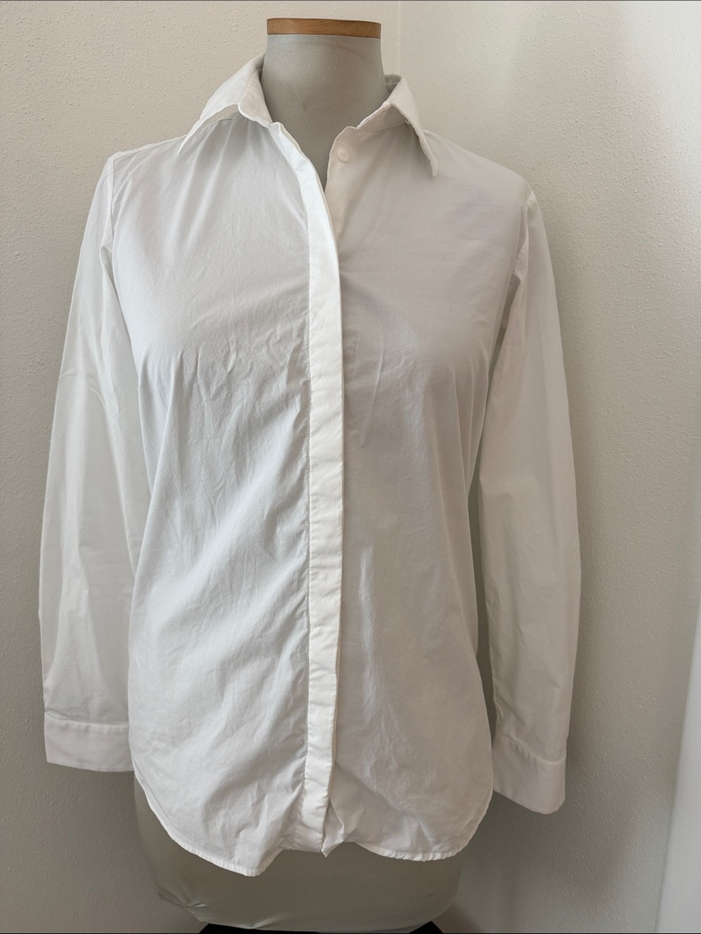 Max Mara crisp white perfect button up down shirt top 4 MaxMara
